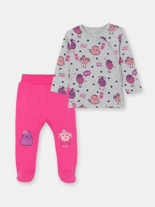 Комплект ясельный (кофточка, ползунки) (АРТ. CSNG 90117)