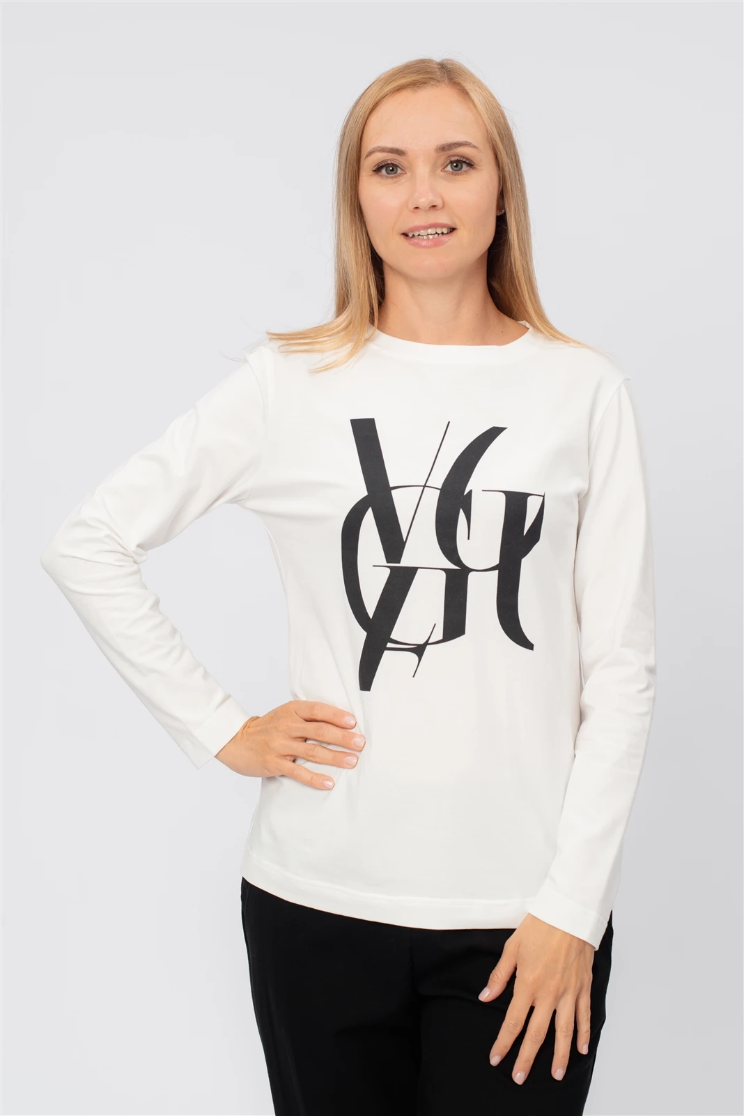 Футболка с дл. рукавом жен   (АРТ. L2.1121-4XPE6+P90)