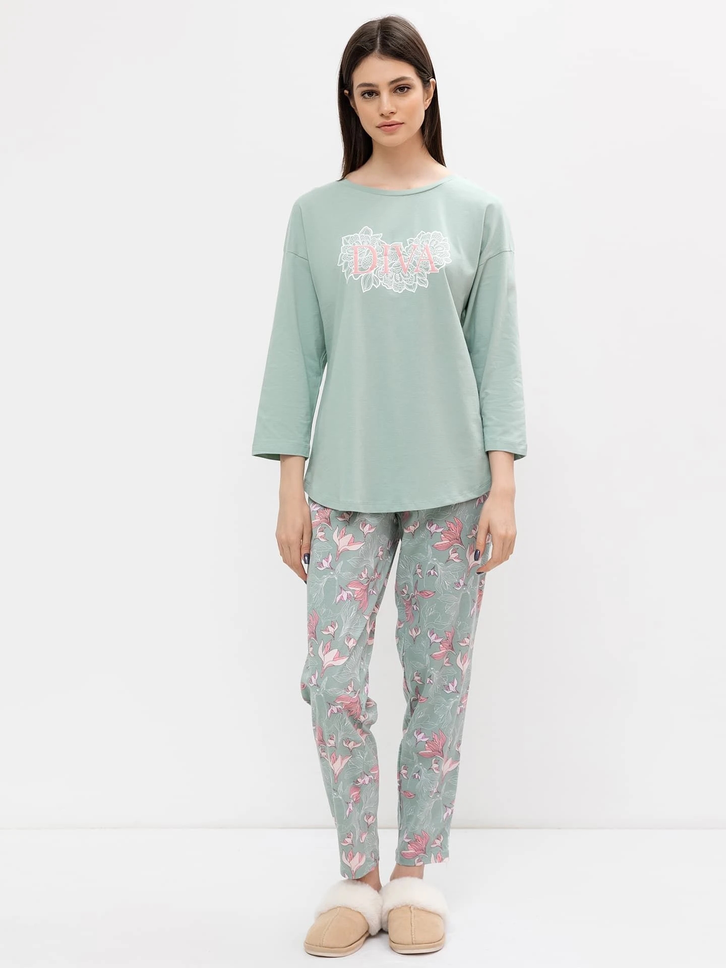 Комплект жен (джемпер+брюки) (АРТ. 592317)