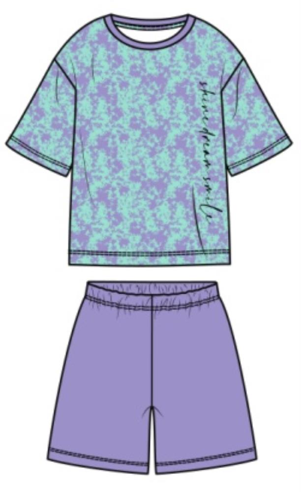Комплект жен (футболка, шорты) (АРТ. CWXW 50030)